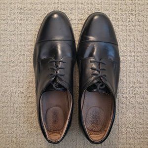 SOLD...Dexter Comfort Black Leather Cap Toe Oxford Dress Shoes, Size 11 1/2